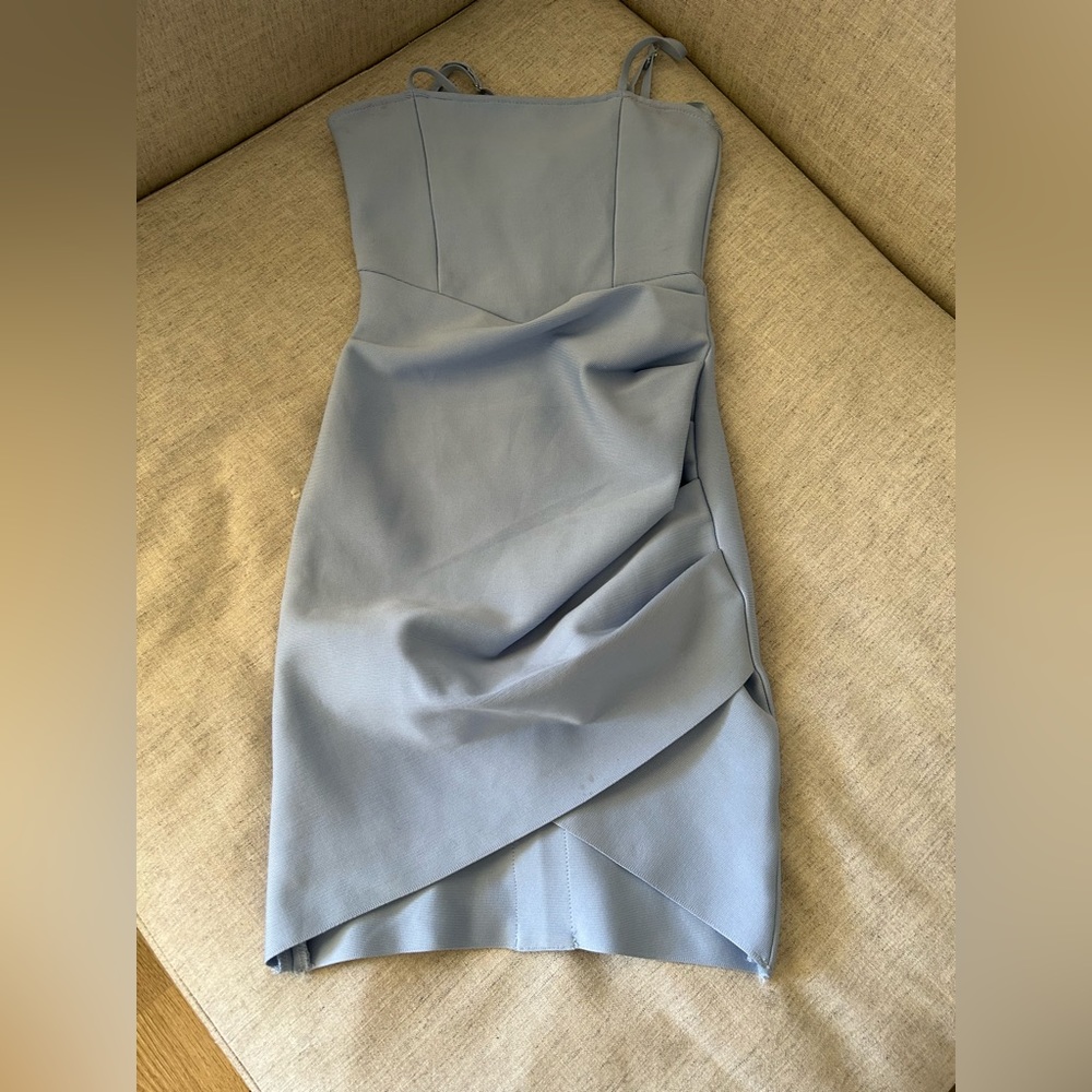 Fitted baby blue dress. Size S. Only wore once.
